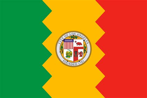 Flag of Los Angeles .